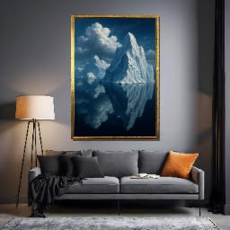 Toile Géants silencieux 50x70cm pour créer un salon zen
