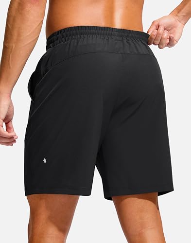 Soothfeel Men's Athletic Workout Shorts with Zipper Pocket 5"/7" Running Gym Shorts for Men Lightweight Quick Dry Tennis2