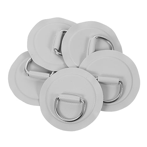 STOBOK 5個インフレータブルボート用リング パドルボード カヤック用ステンレス製リングパッチ 修理キット アクセサリー