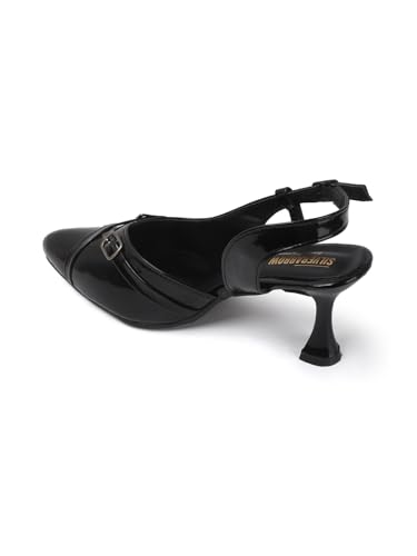 Image of SilverArrow womens Crown Boo Fashion Sandals|Stiletto Heel Sandals With Buckle Closure|Suitable For All Occasion