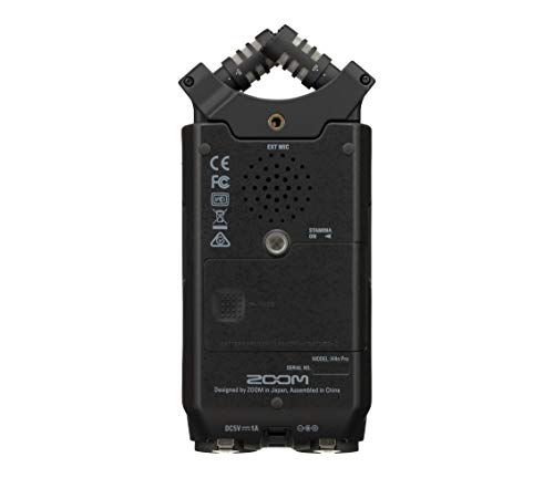 Zoom H4n Pro 4-Track Portable Recorder, All Black, Stereo Microphones, 2 XLR/ ¼“ Combo Inputs, Battery Powered, for Stereo/Multitrack Recording of Music, Audio for Video, and Podcasting - Image 5