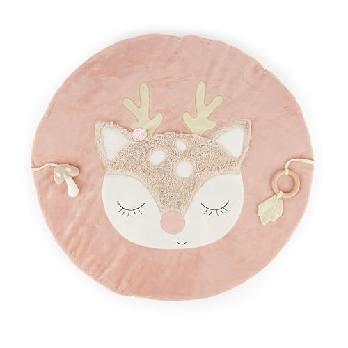 Tapis d'éveil rose biche Ella, le cadeau de naissance idéal pour fille