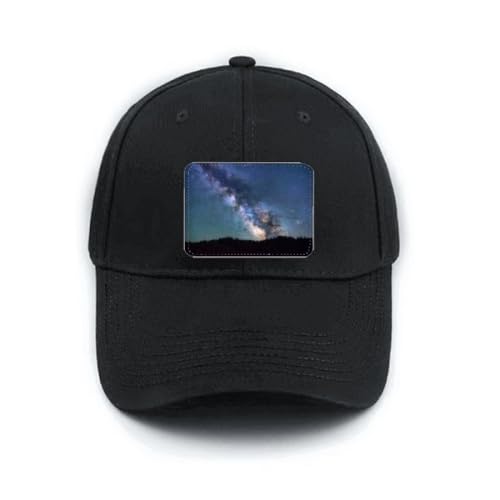 Casquette noire réglable avec étoiles brodées pour un confort art déco