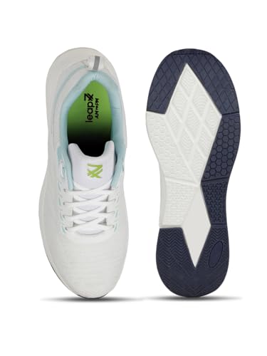 Image of Liberty Leap7x ROBIN-2E Men Sports Running Shoes - White | Comfortable and Durable Lace-Up Closure - Suitable for Lacing Walking, Gym, Jogging and Outdoor Shoes for Man