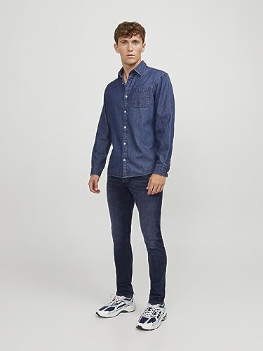 Jack & Jones Jeans Male Slim Fit Jjiglenn Jjoriginal Mf 030 Slim Fit Jeans, Blu Denim, 32W X 34L - 6