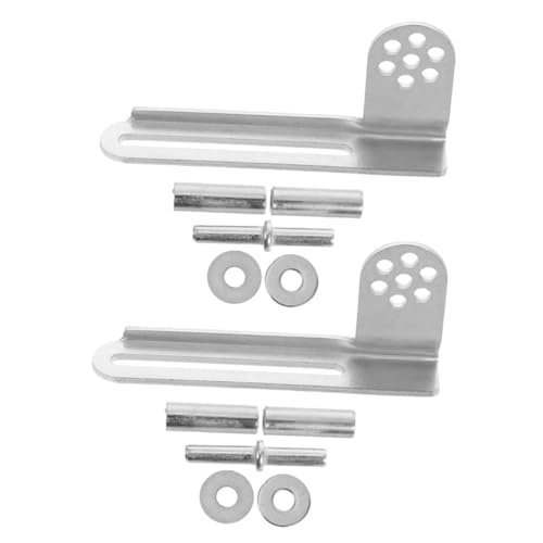 BESTonZON 2juegos Kit De Bisagras Para Puerta De Refrigerador Reemplazo De Bisagras Metálicas Para Congeladores Y Frigoríficos Accesorios Duraderos Y Compatibles Para Reparar Puertas De Congelador