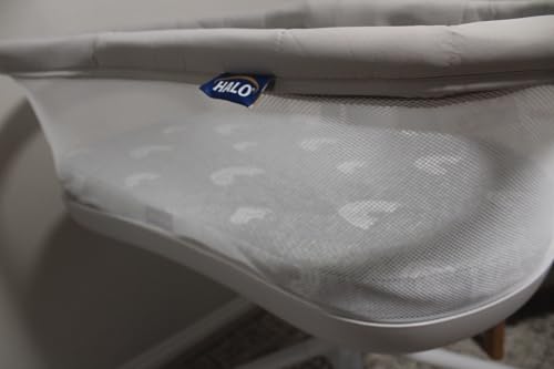 Image of Baby Bassinet Mattress Topper, Waterproof Replacement Pad with Removable & Washable Mattress Covers (for Halo Bassinest Sleepers)