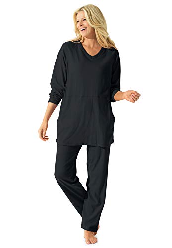 Dreams & Co. Plus Size 2-Piece Lounge Set