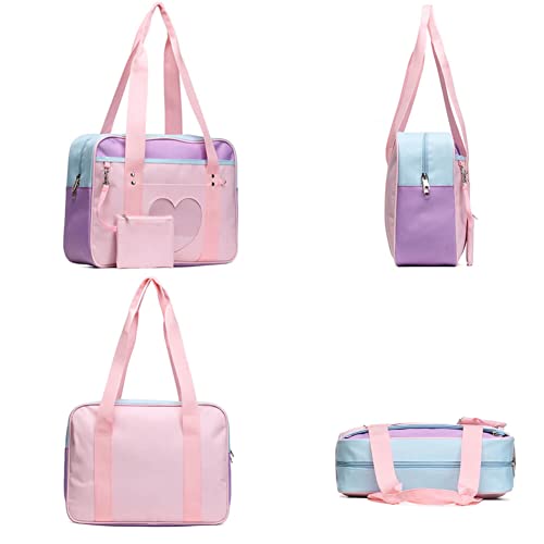 STEAMEDBUN Ita Bag Heart Japanese Bags Large Shoulder Purse Anime Satchels for Cosplay