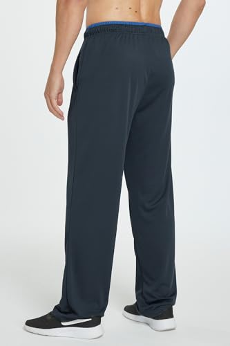 ZENGVEE Men's Sweatpants with Zipper Pockets Open Bottom Athletic Pants for Jogging Workout Gym Running Training3