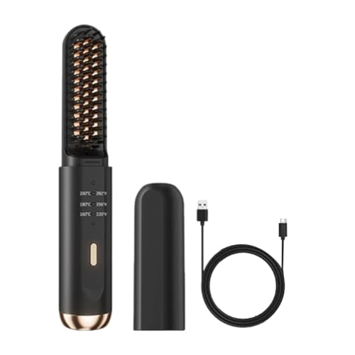 Jnchdghwa per Barba Riscaldata Cordless Anti-Scald per Uomini, Pettine Elettrico
