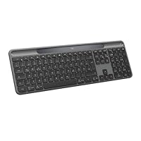 Logitech Signature Slim Solar+ kabellose Tastatur, solarbetrieben, auch mit künstlichem Licht, langlebiger Akku mit bis zu 10 Jahren Haltbarkeit, anpassbare Tasten, Bluetooth, DEU QWERTZ - Graphit