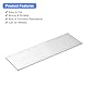 QUARKZMAN Quadratischer Aluminium Flachstab, 1/4 dick, 3,5 Breite, 12 Länge, Aluminiumstab 6061 Aluminium Flachplatte, 5 x 90 x 305mm T6511 Solides Neues Mill-Lager für Industriegebäude