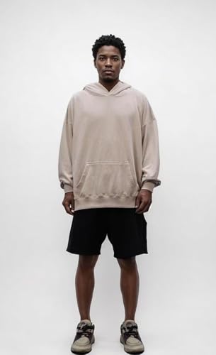 crazynekos Men’s and Women’s Hoodies Pullover Hooded Sweatshirt Washed Hoodie Oversized Heavyweight Cotton Sweatshirt4