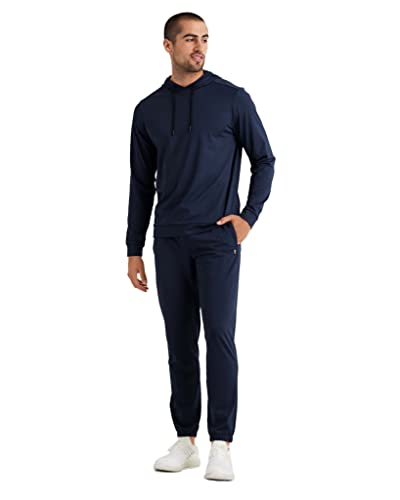 Rhone Men's Essentials Training Sweatpant, Moisture Wicking, 4-Way Stretch Recycled Polyester Fabric (Medium, Navy Blazer) #TOP3