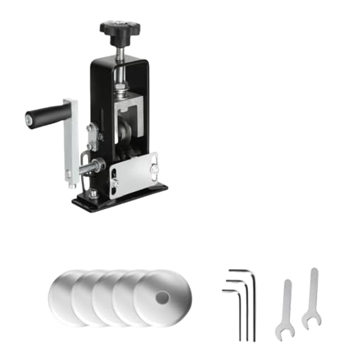 fokeワイヤーストリッパー 手動剥線機ドリルドライブ銅線ストリッパーケーブルストリッパー スムーズに剥ける 剥線器 業務用 (ブラックのアップグレードモデル(ハンドクランク+ハンド電動ドリル) - 5枚刃)