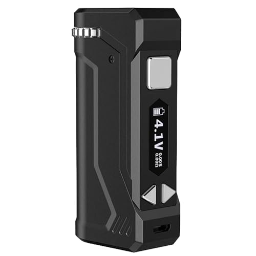 Yocan UNI Pro Box MOD New 2025 Version Worlds First Patented Adjustable Cartridge Chamber Takes 510 Cartridges Preheat Function Variable Voltage Larger Battery USBC Charging (No Nicotine)