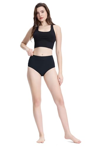 Period Swimwear Leakproof Bikini Bottoms Full Coverage Menstrual Swimsuit for Women Teens Girls3