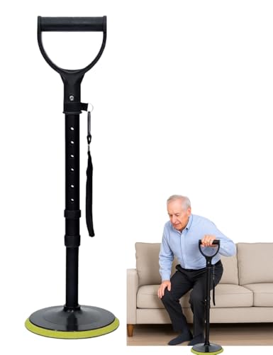 STOUCLA - Aide à la verticalisation, aide à la verticalisation réglable en hauteur, canne avec aide à la verticalisation, aide à se lever du sol, aide à la verticalisation pour les personnes âgées