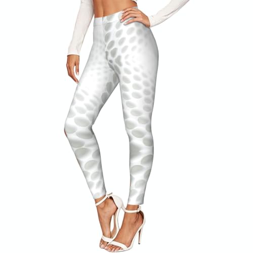 Leggings de compresión ajustados con lunares blancos y leggings suaves elásticos