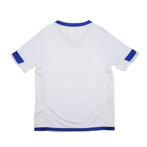 Leoci Boy's Soccer Jersey Kids Unisex Girls Football Jersey/Shorts/Socks Kit White/Blue #TOP3