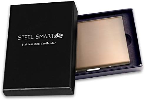 Cinza Travel Wallet made of Stainless Steel, Unisex Cards Case, the Perfect Card Holder for a Special Present
