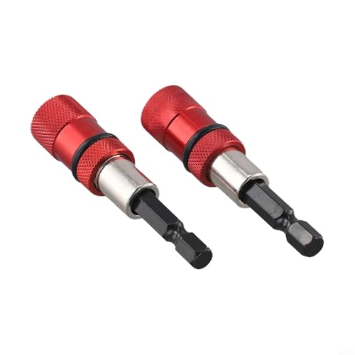 Zilimontt Set di 3 portainserti magnetici con profondità regolabile e impugnatura potente per viti per cartongesso, cornici in legno e costruzione di terrazze, compatibile con elettrico (B)