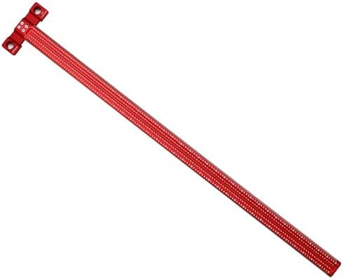 Woodworking Scriber t Square Ruler 36inch with Thoughtful Support Lips, t Square Woodworking Scriber, Aluminum Alloy Architect Ruler for Carpenter Work, Layout and Measuring Tools-Red