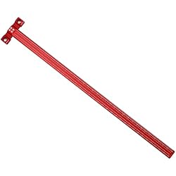 AKNgoes Woodworking Scriber t Square Ruler 36inch with Thoughtful Support Lips, t Square Woodworking Scriber, Aluminum Alloy Architect Ruler for Carpenter Work, Layout and Measuring Tools-Red…