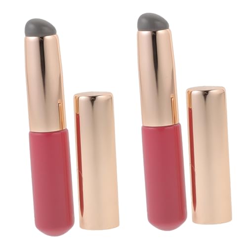 Pincel de labios de silicona para evitar manchas en el bolso gracias a su tapa protectora