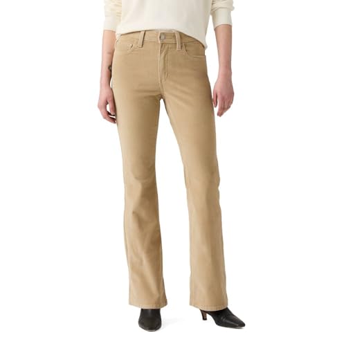 Levi's Women's 726 High Rise Flare Jeans (Also Available in Plus), (New) Travertine (Corduroy - Stretch), 32 Short