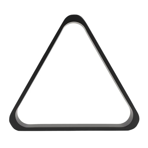 EVTSCAN Pool Table Balls Rack Wooden Sturdy Black Triangle Frame 57.2mm for Billiard Pool Accessories