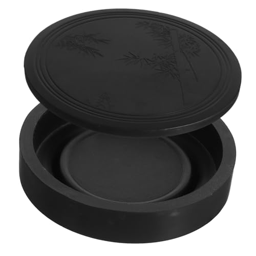 SHINEOFI Cartucho De Tinta Para Caligrafía Tintero Con Tapa Tradicional Chino Herramienta De Caligrafía Para Escribir y Dibujar Material Natural Para Control De Humedad y Retención De Tinta