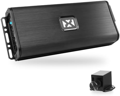 NVX VADM5 v2 Model 1500W Peak (750W RMS) V-Series Micro Full-Range Class D Compact 5-Channel Car/Marine/Powersports Amplifier with Remote Bass Knob (VADM5v2)