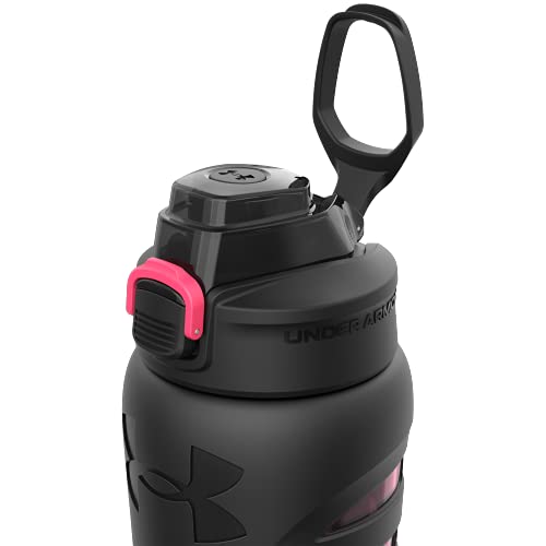 Under Armour 18Oz Grip Water Bottle, Pro Lid Cover, Silicone Body Grip, Shatter Proof, Stain & Odor Resistant, All Sports, Baseball, Basketball, Football, Cerise #TOP4