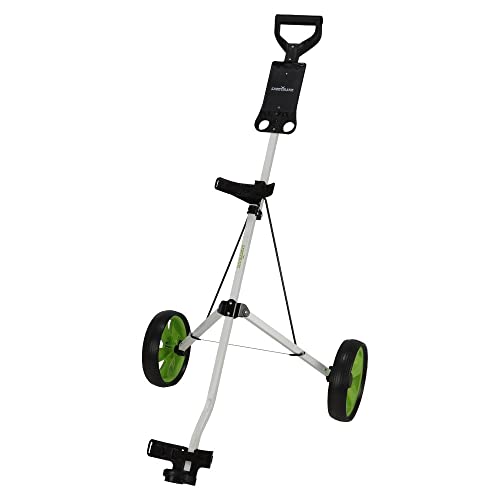 Caddymatic-I-TRAC-Carrito-DE-Golf-Plegable-DE-2-Ruedas-BlancoVerde