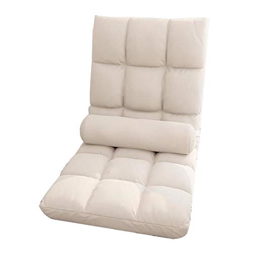 Canapé simple de sol au design épuré blanc avec dossier ergonomique