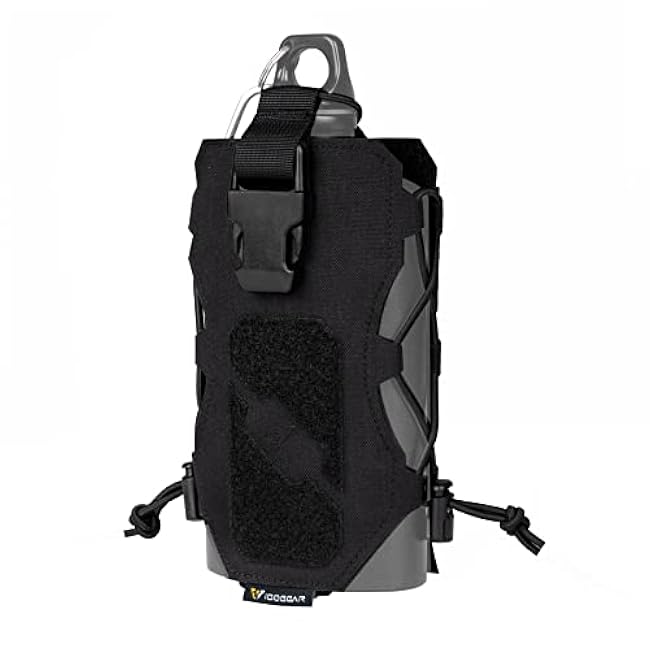 IDOGEAR Tactical Water Bottle Pouch Military Adjustable Straps Kettle Carrier Holder for Outdoor Sports 500D Nylon