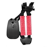 Correa de Mochila de Montaje Lateral Premium para un Transporte cómodo y Seguro (roja)