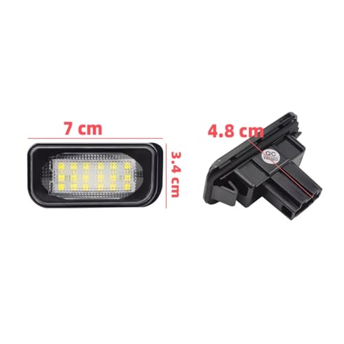 Luces de matrícula para coche Benz W209 soluciona fallos de luz trasera fundida 2002-2009 4