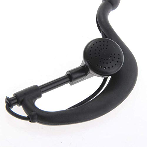 HeyNana 5 Auriculares Walkie con Micrófono PTT Compatible con Motorola 1 Pin Auricular