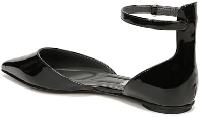 Franco Sarto Womens Racer Flat D'Orsay Pointed Toe Shoe Black Patent 8.5 M | Image 4