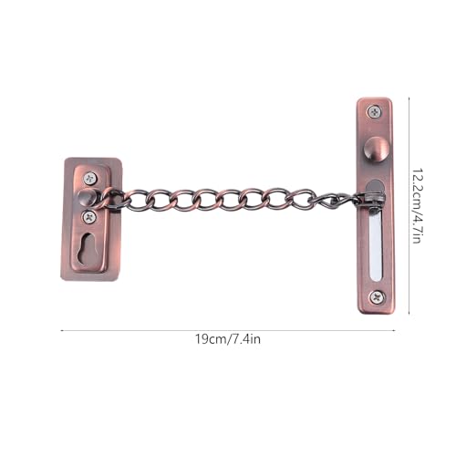 WOONEKY ステンレス製防犯チェーンロック あけ不要パンチ設置対応 高硬厚鎖 厚底固定 ドアセーフティガード 家用玄関防盗?栓