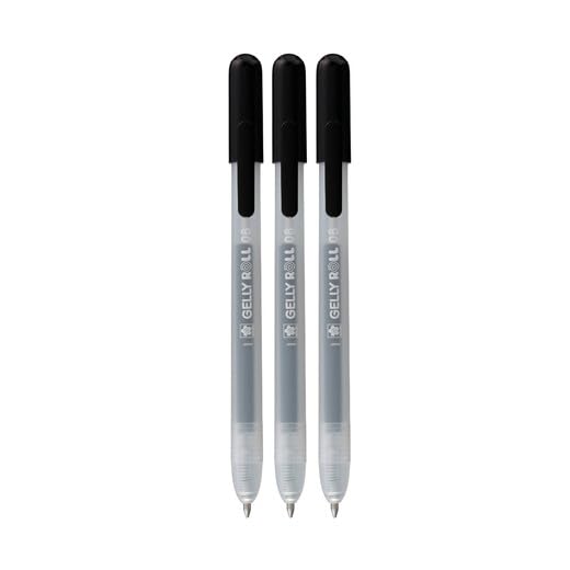 Set de 3 bolígrafos Sakura Gelly Roll Classic clic gel negro miniatura 2