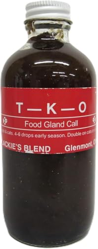TKO Food Gland Call Lure - Blackies Blend 4 Ounce Bottle