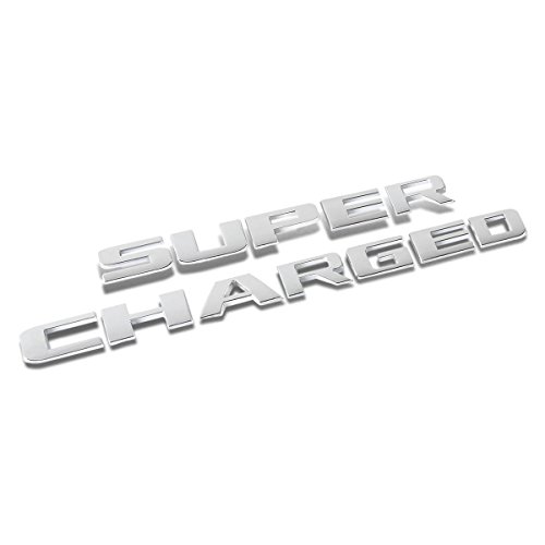 3D Letter Metal Emblem Supercharged Badge