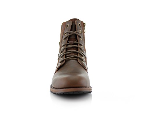 Image of Polar Fox Men's Casual Cap-Toe Ankle Boot Collection | Lace-Up Work, Combat, and Chukka Styles
