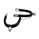 Equine Smile ES1027 Ballsporen horizontal Ballrad mit mit Gummi mit Sporenschutz Reitsporen Reiten Sporen Spur hochwertiger Edelstahl (Damen 30 mm)