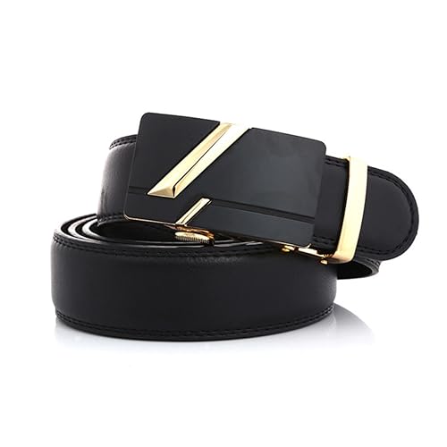 BESPORTBLE Men Casual Jeans Belt Imitation Leather Strap with Automatic Buckle Stylish Design for Everyday Use4
