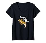 Photo Gallery donna reptile happy mom leopard gecko lover maglietta con collo a v Photo Gallery donna reptile happy mom leopard gecko lover maglietta con collo a v